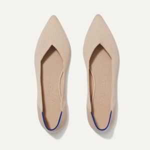 Rothy's The Point Flats in Ecru